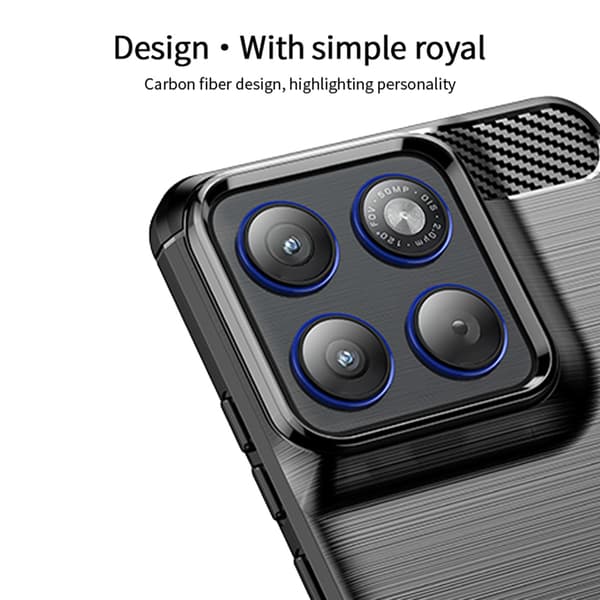 MOFI Motorola Edge 70 Skal Borstad Stål Textur Blå