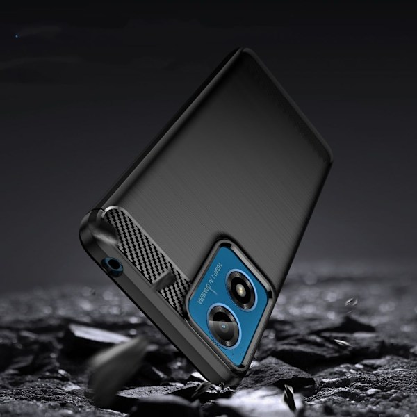 Tech-Protect Motorola Moto G24/G04 Skal TPU Carbon Svart