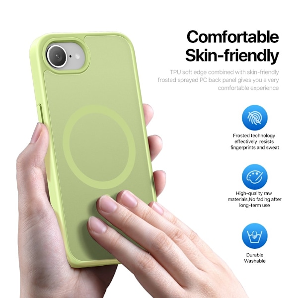 DUX DUCIS iPhone 16e Skal MagSafe Yind Series Lime Grön