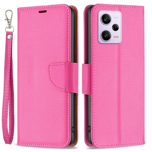 Xiaomi Redmi Note 12 Pro 5G Fodral Shark Solid Läder Rosa