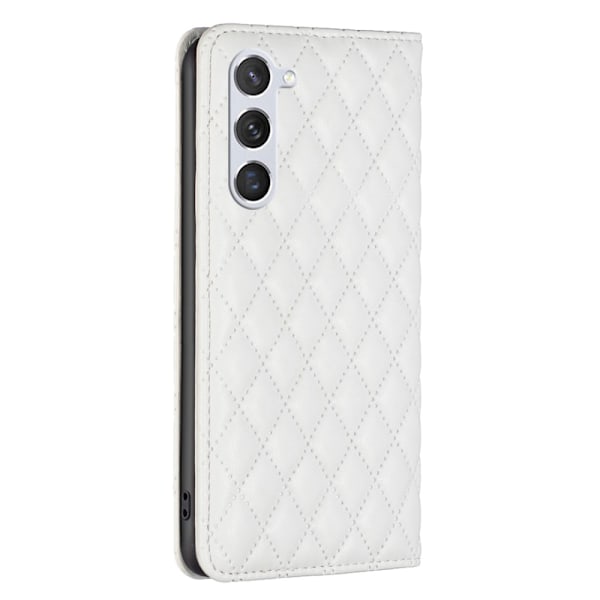 Samsung Galaxy S24 Fodral Diamond Flip Läder Vit