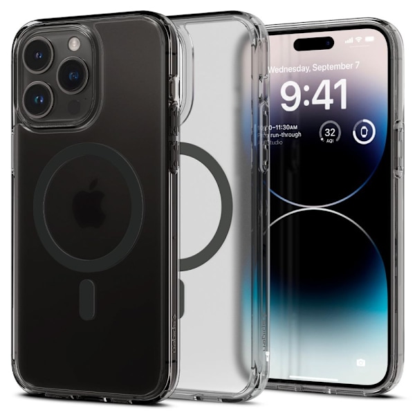 Spigen iPhone 14 Pro Skal Ultra Hybrid Mag MagSafe Frost Black