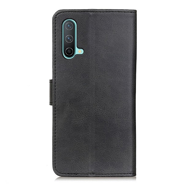 OnePlus Nord CE 5G - Solid Läder Fodral - Svart Svart
