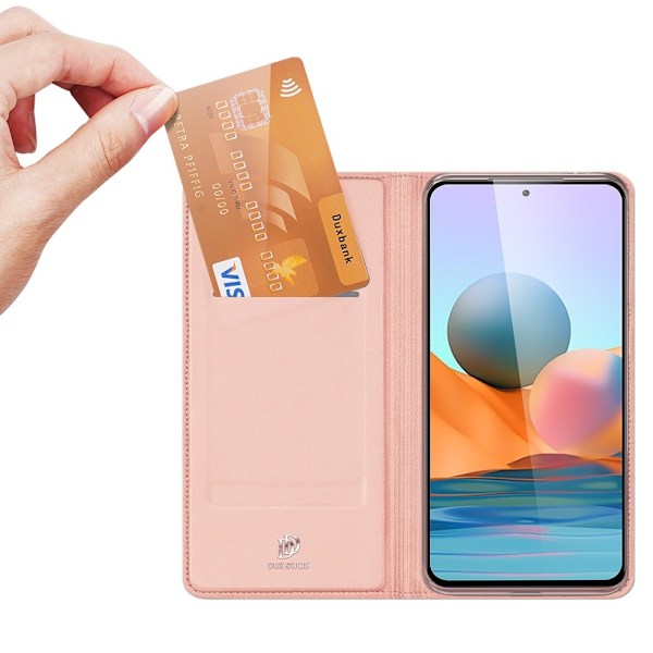 Xiaomi Redmi Note 10 Pro - DUX DUCIS Skin Pro Fodral - Roséguld Roséguld
