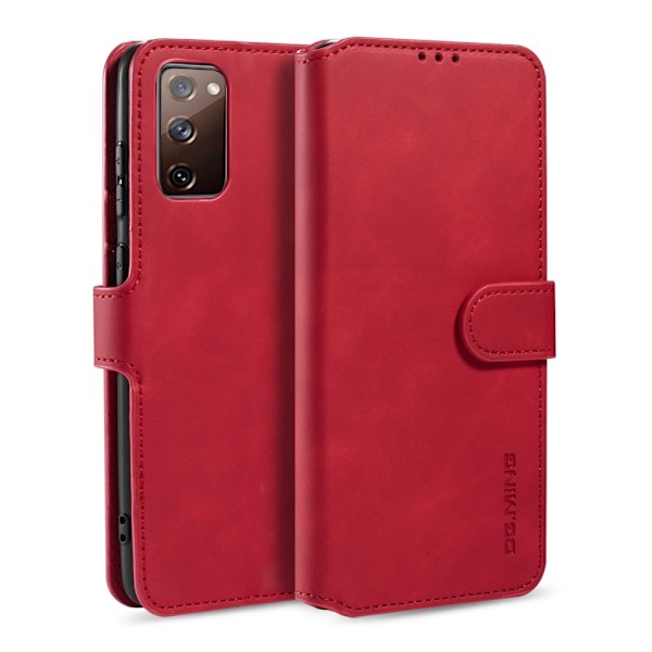 Samsung Galaxy S20 FE - DG.MING Retro Fodral - Röd Red Röd
