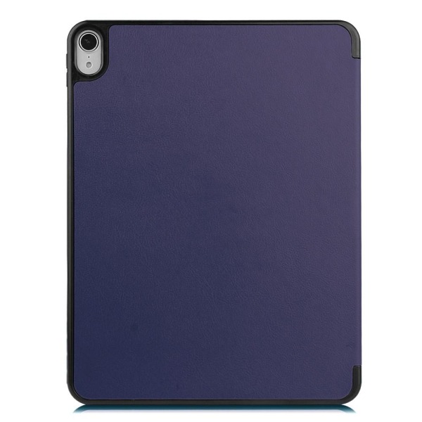 iPad Air 2020/2022 Fodral Tri-Fold Litchi Mörk Blå DarkBlue Mörk Blå