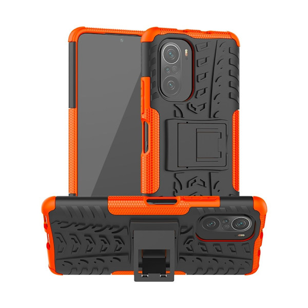 Xiaomi Mi 11i - Ultimata Stöttåliga Skalet med Stöd - Orange Orange