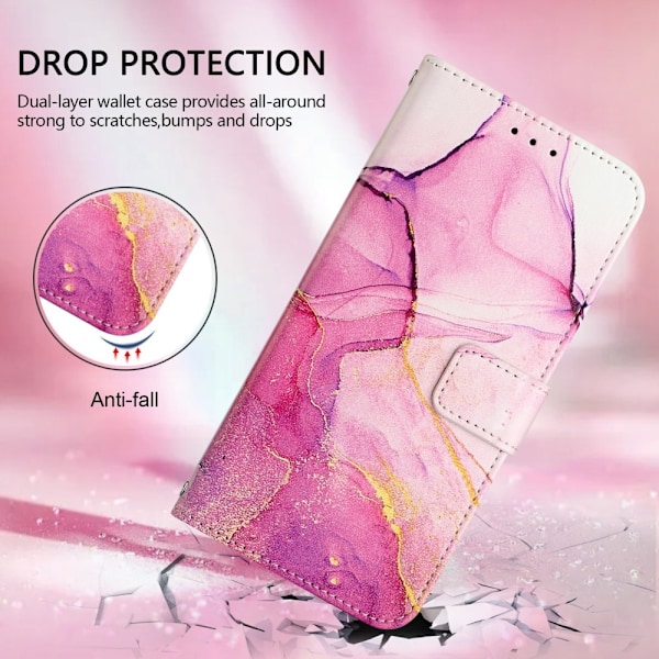 iPhone 16 Pro Max Fodral Marmor Rosa
