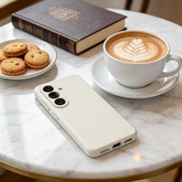 Tech-Protect Galaxy S26 Skal MagSafe Silicone Cosmic Latte
