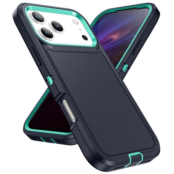 iPhone 17 Pro Skal Extreme Shockproof Hybrid Mörk Blå