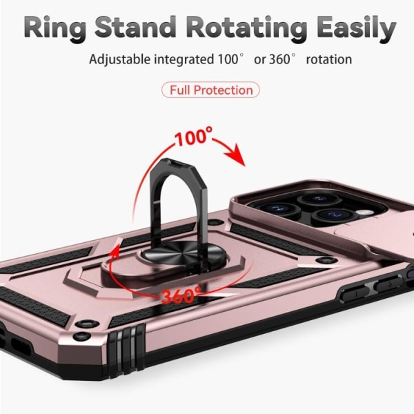 iPhone 15 Pro Max Skal CamShield Armor Ring Roséguld