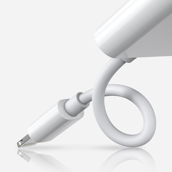 Lightning Till AUX 3.5 mm Ljud Adapter - Vit