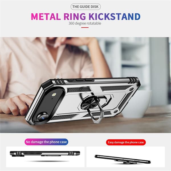 iPhone Air Skal Shockproof Hybrid Ring Silver