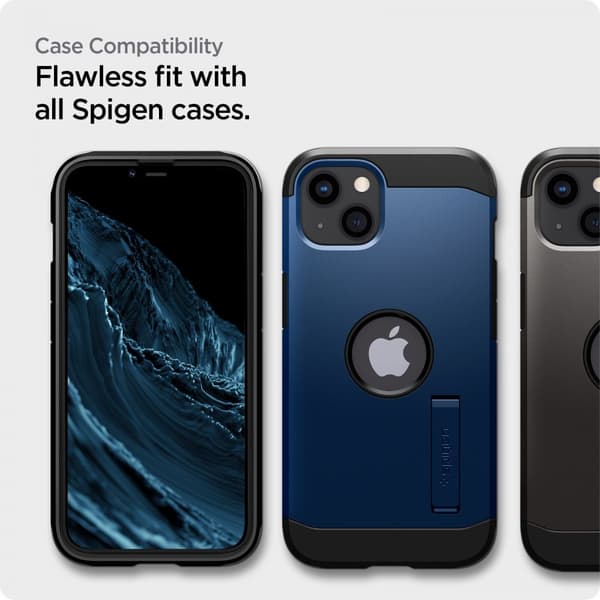 Spigen iPhone 17e/16e/14/13/13 Pro 2-PACK ALM Heltäckande Skärmskydd