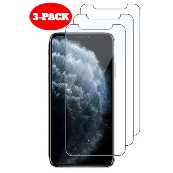 3-Pack iPhone 11 / iPhone XR Skärmskydd i härdat glas