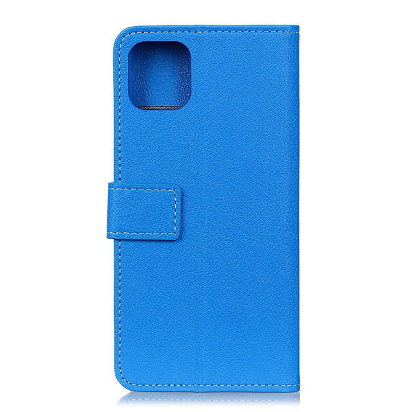 iPhone 12 Pro Max - Läder Fodral - Blå Blue Blå