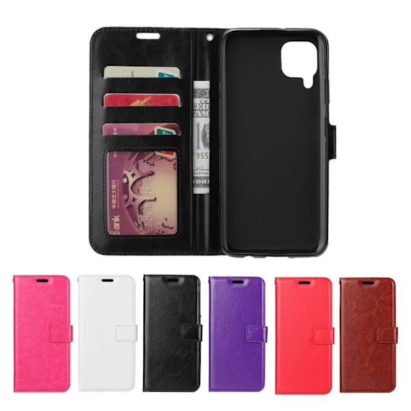 Samsung Galaxy A42 5G - Crazy Horse Fodral - Lila Purple Lila
