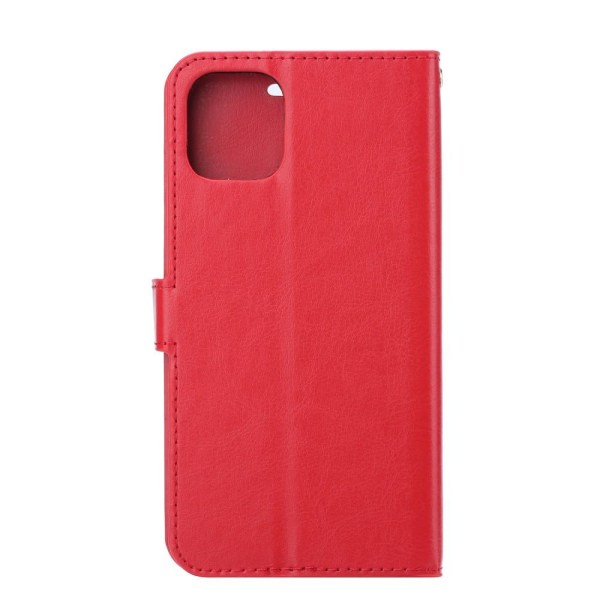 Samsung A51 - Crazy Horse Fodral - Röd Red Röd