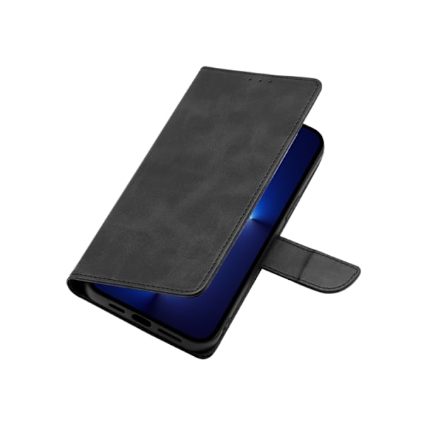 Motorola Moto G13 / G23 / G53 5G Fodral Solid Läder Svart