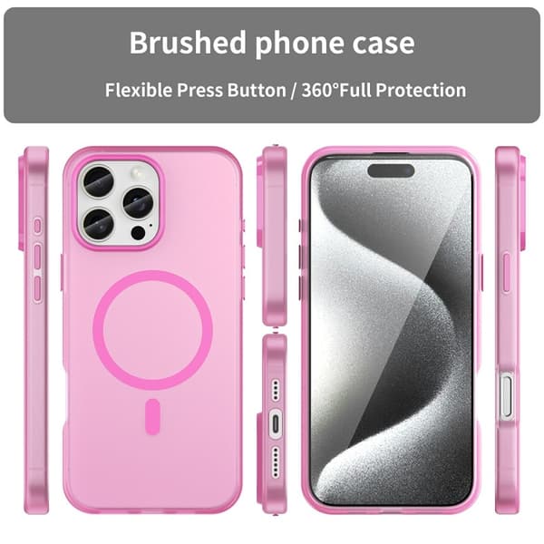 iPhone 16 Pro Max Skal MagSafe Slim Matt Rosa