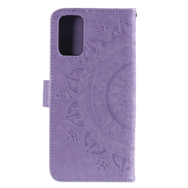 Huawei Y5p - Mandala Plånboksfodral - Lila Purple Lila