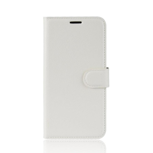Nokia 3.2 - Litchi Plånboksfodral - Vit White Vit