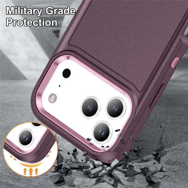 iPhone 17 Pro Max Skal Extreme Shockproof Hybrid Lila