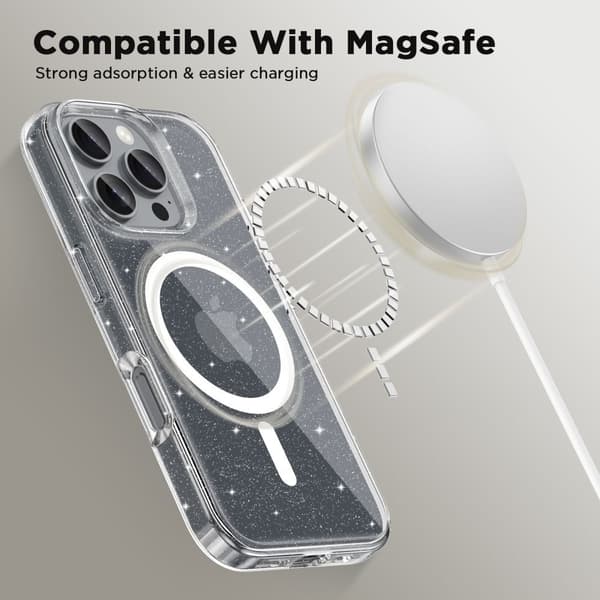 Tech-Protect iPhone 17e / 16e Skal MagSafe FlexAir Glitter