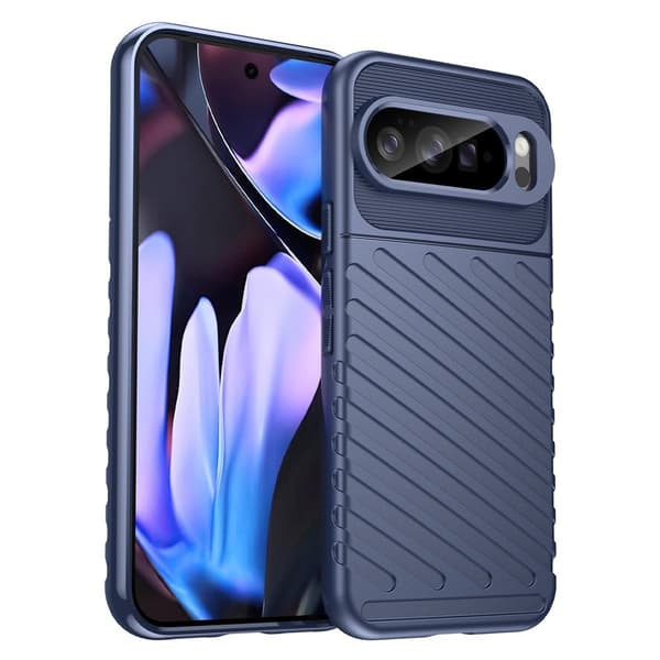 Google Pixel 10 Pro XL Skal Twill Textur Blå