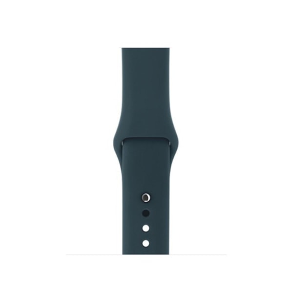 Silikon Armband Apple Watch 41/40/38 mm (S/M) - Mörk Grön DarkGreen Mörk Grön