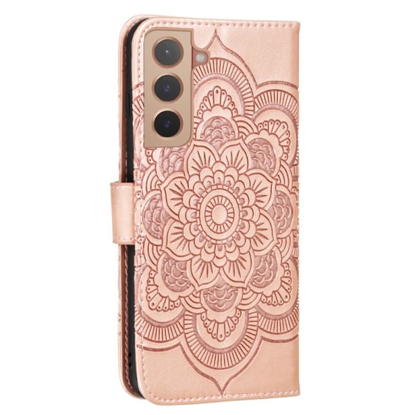 Samsung Galaxy S22 Plus Fodral Mandala Flower Roséguld