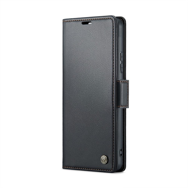CASEME Xiaomi Redmi Note 14 5G Fodral RFID Läder Svart