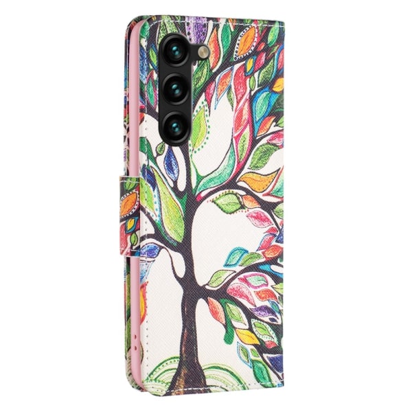 Samsung Galaxy S24 Plus Fodral Med Tryck Färgglatt Träd