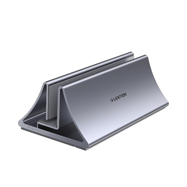 LENTION Universal Vertikal Aluminium Laptop Stativ Grå