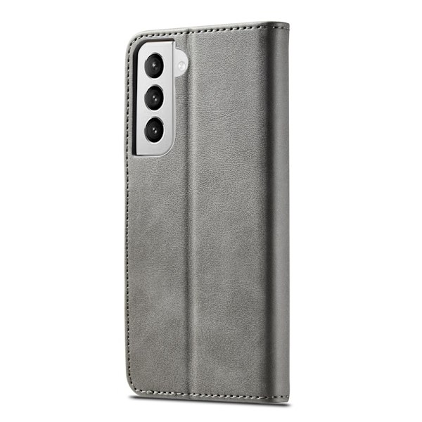 Samsung Galaxy S21 - LC.IMEEKE Plånboksfodral - Grå Grey Grå