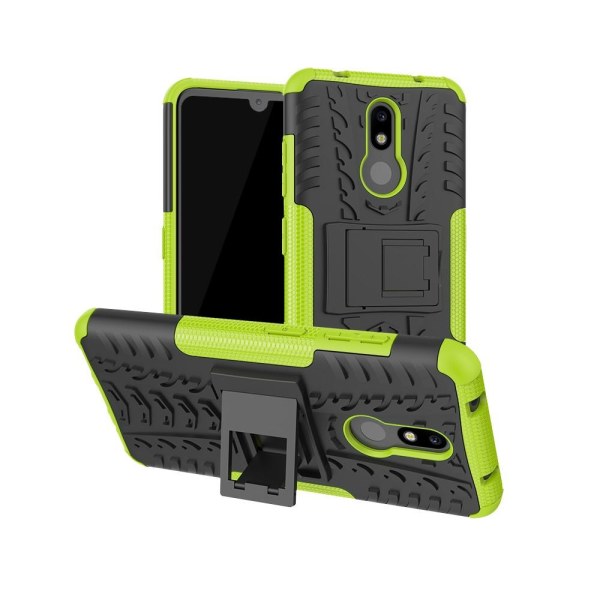 Nokia 3.2 - Ultimata stöttåliga skalet med stöd - Grön Green Grön