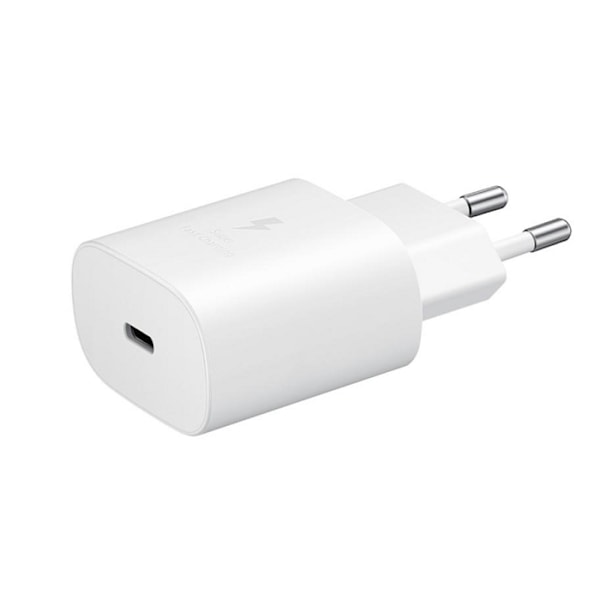 Samsung 25W 3A USB-C Laddare EP-TA800 inkl. 1m USB-C Kabel - Vit White Vit