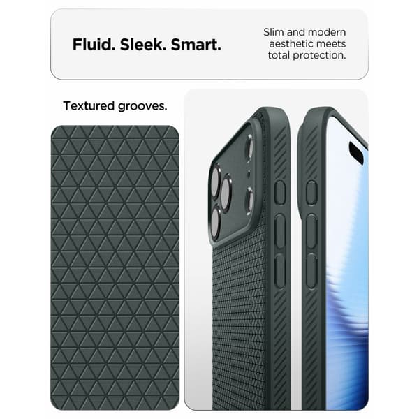 Spigen iPhone 18 Pro Max / 17 Pro Max Skal Liquid Air Grön
