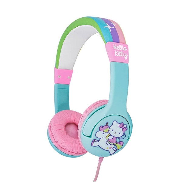 Hello Kitty Hörlur För Barn On-Ear Grön/Rosa Enhörning