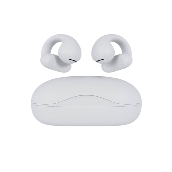 Happy Plugs In-Ear Hörlurar Clip OWS True-Wireless Vit