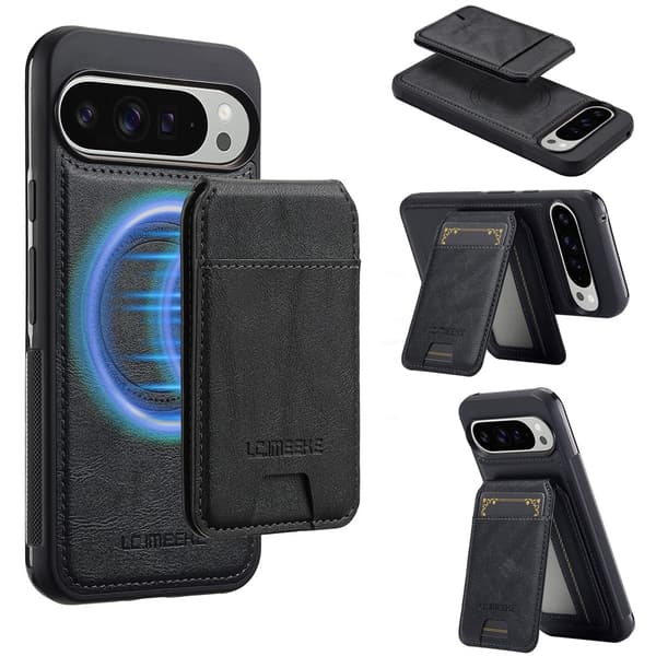 LC.IMEEKE Google Pixel 10/10 Pro/9/9 Pro Skal Magnetiskt Kortfack