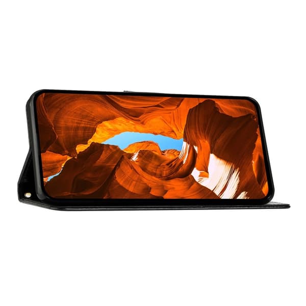 iPhone 17 Pro Fodral Med Blommigt Tryck Svart