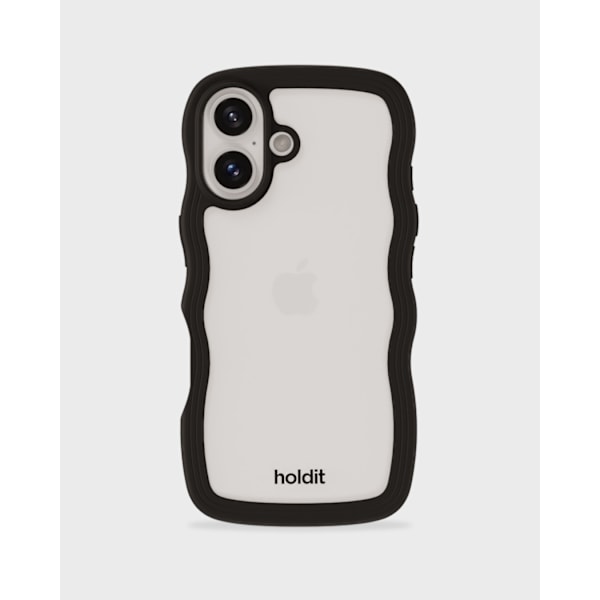 holdit iPhone 16 Plus Skal Wavy Svart/Transparent