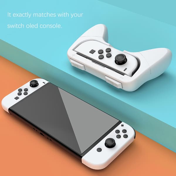 Nintendo Switch OLED 2 st Joy-Con Grepp Vit