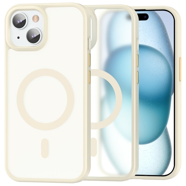 ColorPop iPhone 15 Plus/14 Plus Skal CH MagSafe Matt Off White