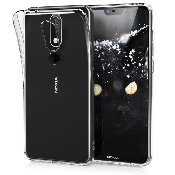 Nokia 5.1 Plus - Transparent TPU Skal