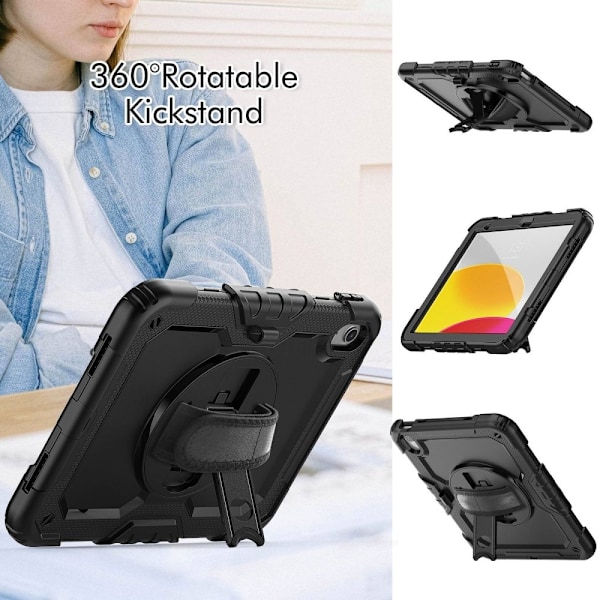 iPad 11 2025 / 10.9 2022 Fodral 360° Shockproof Kickstand