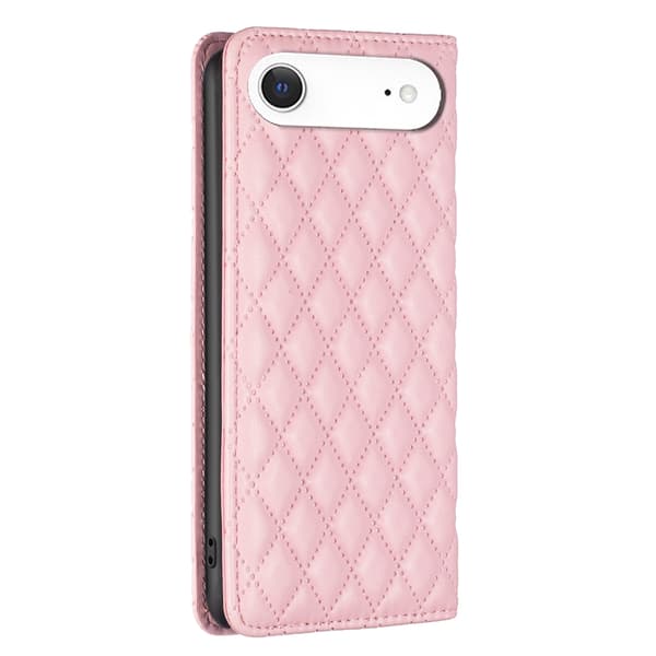 BINFEN iPhone Air Fodral Diamond Flip Läder Rosa