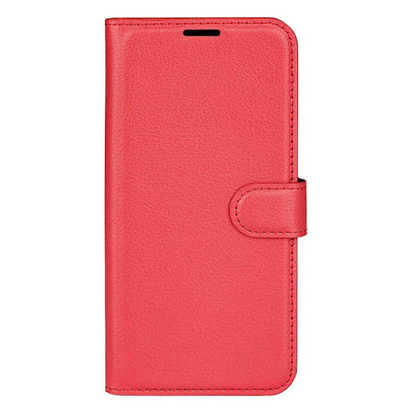 Xiaomi Redmi 12C 4G Fodral Litchi Läder Röd