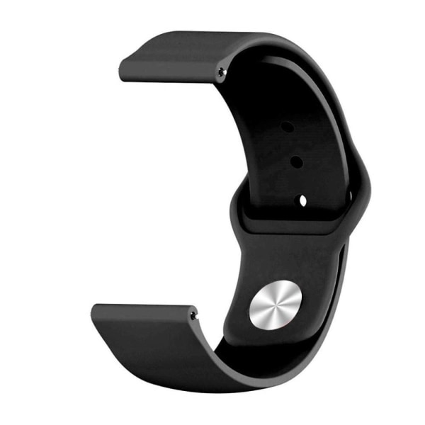 Silikon Armband För Smartwatch - Svart (22 mm)